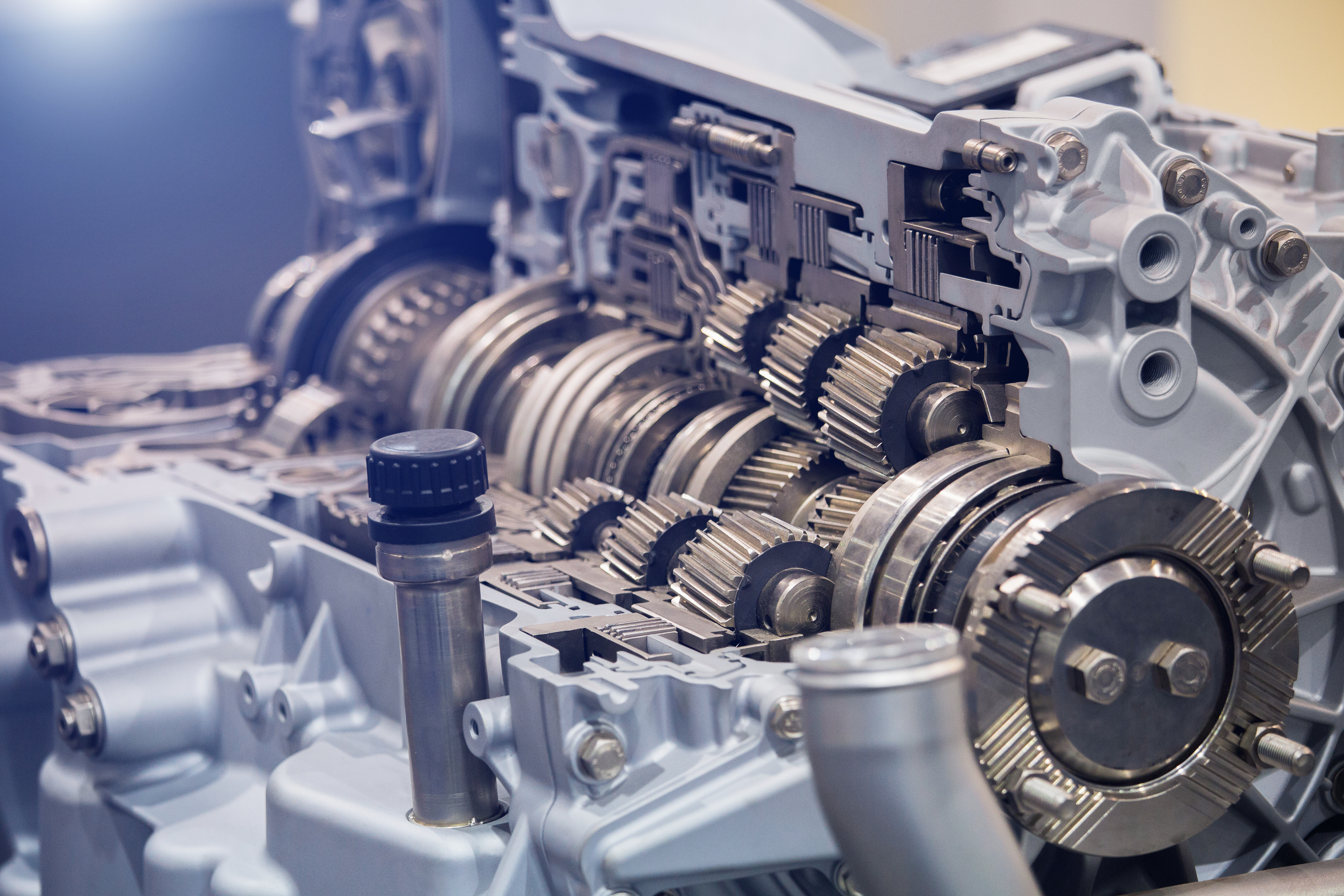 Transmission cut-away section view